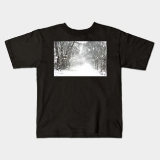 Winter Whiteout Kids T-Shirt